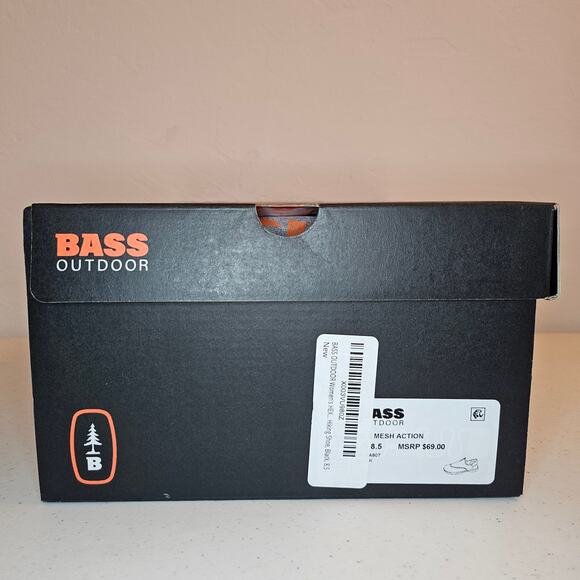 BASS OUTDOOR Hex Mesh Action Hiking Shoe Women's Size 8.5 Black Water Resistant - Picture 6 of 6